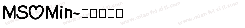 MS Min字体转换
